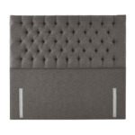 Ravello Chesterfield Style Full Height Headboard | Grey Fabric | Pocket Spring Bed Co. - Image 3