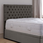 Pocket Spring Bed Company Ravello Light Grey Fabric Full Height Headboard in 3 Sizes - Image 2
