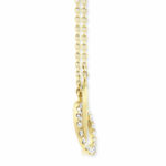 0.20ctw Round Brilliant Cut Diamond Interlocking Hoop Necklace, 14ct Yellow Gold - Image 4