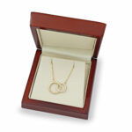 0.20ctw Round Brilliant Cut Diamond Interlocking Hoop Necklace, 14ct Yellow Gold - Image 5