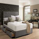 Pocket Spring Bed Company Florence Light Grey Fabric Headboard in 3 Sizes - Image 6