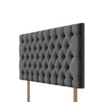 Pocket Spring Bed Company Florence Grey Fabric Headboard in 3 Sizes - Image 4