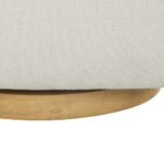 Henredon Murphy Cream Fabric Swivel Chair - Image 5