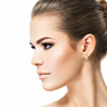 14ct Yellow Gold Textured Tear Drop Stud Earrings - Image 2
