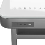Tresanti Aurora Power Adjustable Height Desk with LED Lights - Image 4