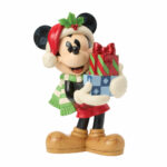 Disney Christmas Mickey & Minnie with Presents Statue Designed by Jim Shore - Image 2