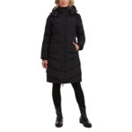 Pajar Ladies Long Down Coat in Navy - Image 9