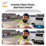 eufy E340 2K Dual Cameras Smart Video Doorbell with Chime - No Monthly Fees - Image 3