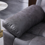 Lucca Grey Fabric Power Recliner Armchair - Image 5