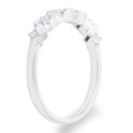 0.30ctw Baguette & Round Brilliant Cut Diamond Band Ring, 18ct White Gold - Image 5