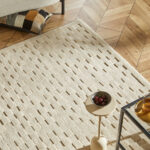 Concept Looms Priory Ivory Squares Rug in 4 Sizes - Image 3