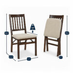 Stakmore Hardwood Upholstered Folding Chair - Image 6