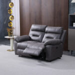 Lucca Grey Fabric Power Reclining 2 Seater Sofa - Image 3
