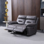 Lucca Grey Fabric Power Reclining 2 Seater Sofa - Image 4