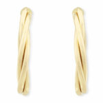 14ct Yellow Gold Twist Stud Earrings - Image 8
