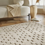 Concept Looms Priory Taupe Squares Rug in 4 Sizes - Image 7