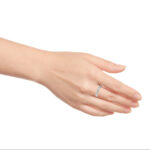 0.30ctw Baguette & Round Brilliant Cut Diamond Band Ring, 18ct White Gold - Image 6