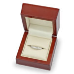 0.30ctw Baguette & Round Brilliant Cut Diamond Band Ring, 18ct White Gold - Image 7