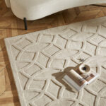 Concept Looms Priory Taupe Circles Rug in 4 Sizes - Image 2