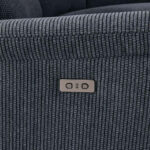 Maverick Grey Fabric Power Recliner Armchair - Image 4