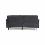 MOONAP Monroe Dark Grey Fabric 3 Seater Sofa - Image 5