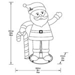 9ft Pop Up Santa With LED Lights - Image 3