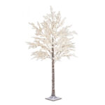 7ft Flocked LED Cedar Tree with Twinkling Lights - Image 6