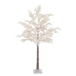 7ft Flocked LED Cedar Tree with Twinkling Lights - Image 8