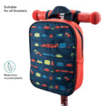 Micro Maxi Deluxe LED Navy Scooter with Blue Helmet and Vehicle Lunch Bag (5+ Years) - Image 4