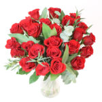 24 Stem Freedom Red Roses Flower Bouquet with Greetings Card - Image 3