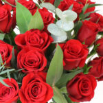 24 Stem Freedom Red Roses Flower Bouquet with Greetings Card - Image 4