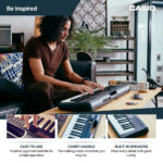 Casio CT-S195AD Portable Keyboard in Black, with Stand, Headphone & Adapter - Image 9