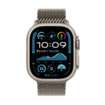 Apple Watch Ultra 2 GPS + Cellular, 49mm Titanium Case with Natural Titanium Milanese - Image 3