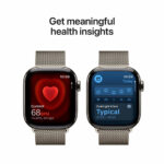 Apple Watch Series 11 GPS + Cellular, 42mm Natural Titanium Case with Natural Milanese Loop, MF8P4MP/A - Image 9