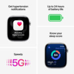 Apple Watch Series 11 GPS + Cellular, 46mm Space Grey Aluminium Case with Black Sport Band - M/L, MFCA4MP/A - Image 3