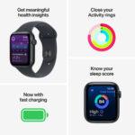 Apple Watch SE 3 GPS + Cellular, 40mm Starlight Aluminium Case with Starlight Sport Band S/M, MEP64MP/A - Image 7