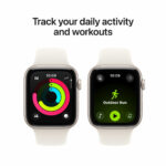 Apple Watch SE 3 GPS + Cellular, 40mm Starlight Aluminium Case with Starlight Sport Band S/M, MEP64MP/A - Image 10