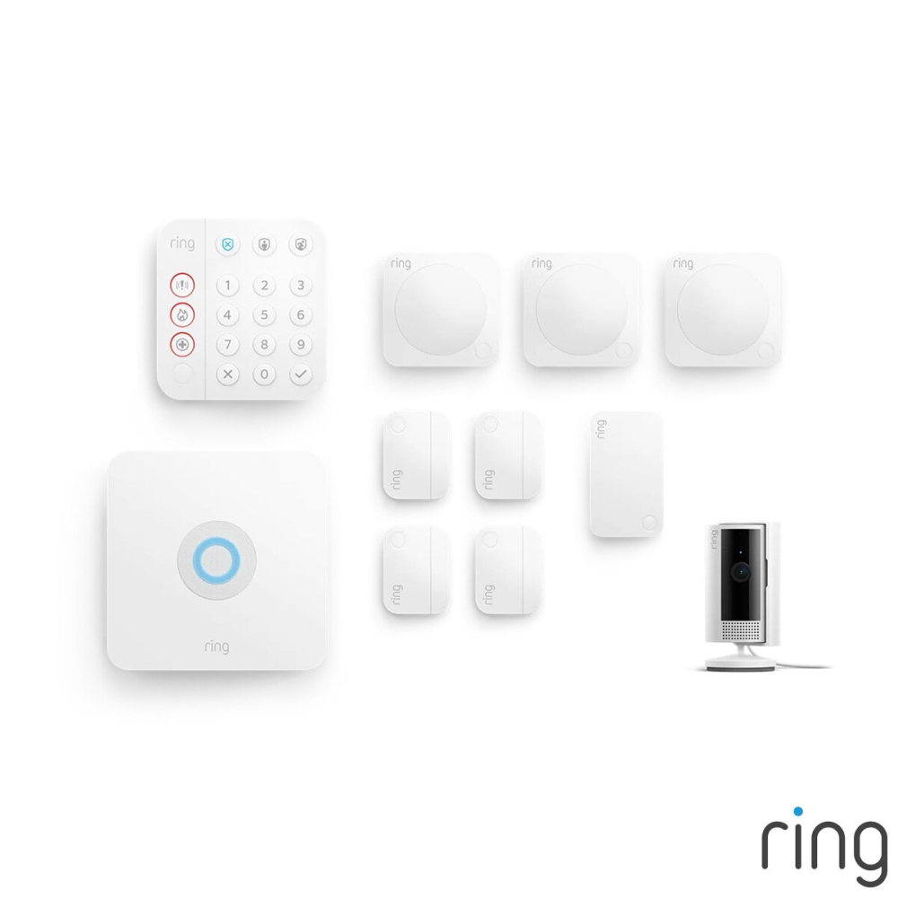 Ring 10 Piece Alarm 2.0 Camera Kit + Indoor Cam