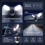 TP-Link Tapo C720 2K 4MP Smart Floodlight Security Camera -2 Pack - Image 4