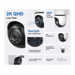 TP-Link Tapo C520WS 2K 4MP Outdoor Pan/Tilt Security Wi-Fi Camera -2 Pack - Image 3
