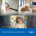 TP-Link Tapo C260 4K Wi-fi PTZ Security Camera - 2 Pack - Image 4