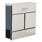 Phoenix Estilo Top Loading Letter Box MB0124KS in Stainless Steel with Key Lock
