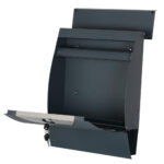 Phoenix Estilo Front Loading Letter Box MB0122KA in Graphite Grey with Key Lock - Image 3