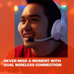 JBL Quantum 360X Wireless Headset for PS4, PS5, Xbox, PC, Switch in Black & Green - Image 8