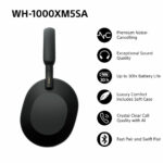 Sony WH-1000XM5SA Over-Ear Wireless Headphones in Black - Image 2