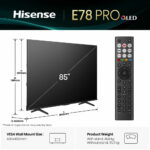 Hisense 85E78QTUK PRO 85 Inch QLED HD Smart TV - Image 2