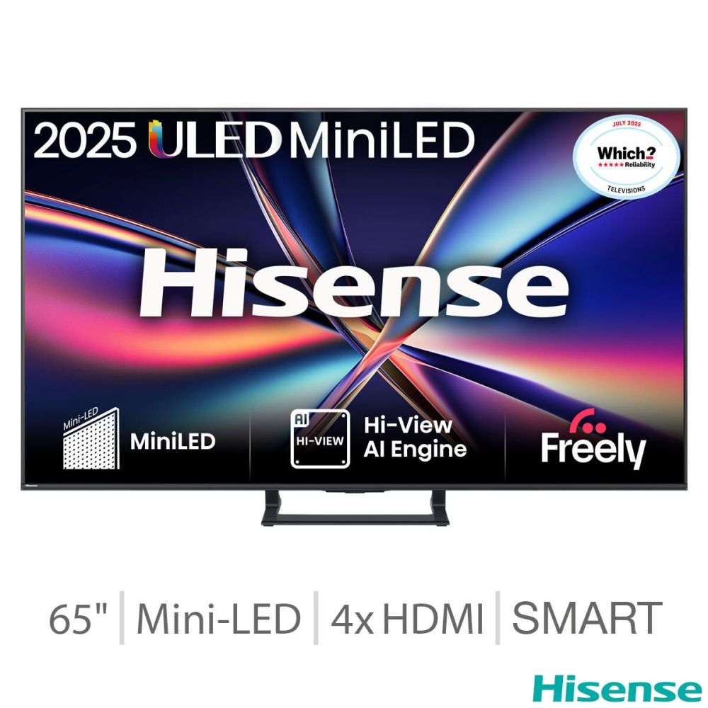Hisense 65E8QTUK 65 Inch Mini LED HD Smart TV