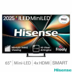 Hisense 65U7QTUK 65 Inch Mini LED HD Smart TV