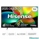 Hisense 65E78QTUK PRO 65 Inch QLED HD Smart TV