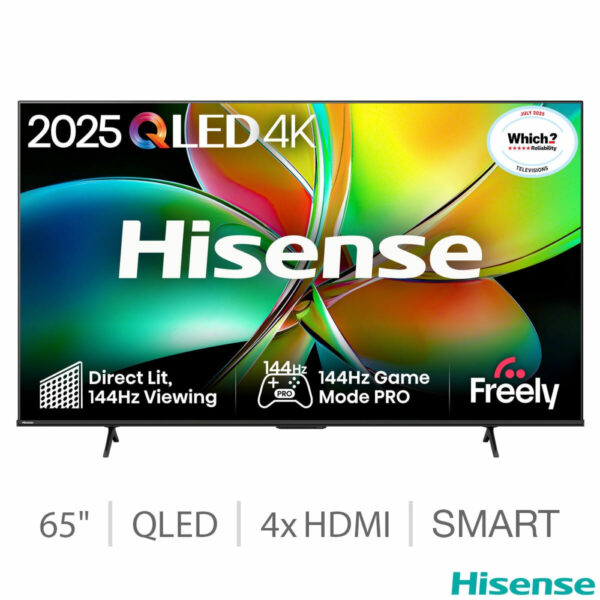Hisense 65E78QTUK PRO 65 Inch QLED HD Smart TV